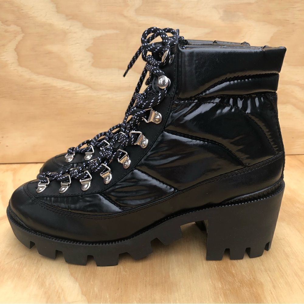 Schutz Keilane Black Puffy Combat Boots Size 7 New in Box - Picture 11 of 11
